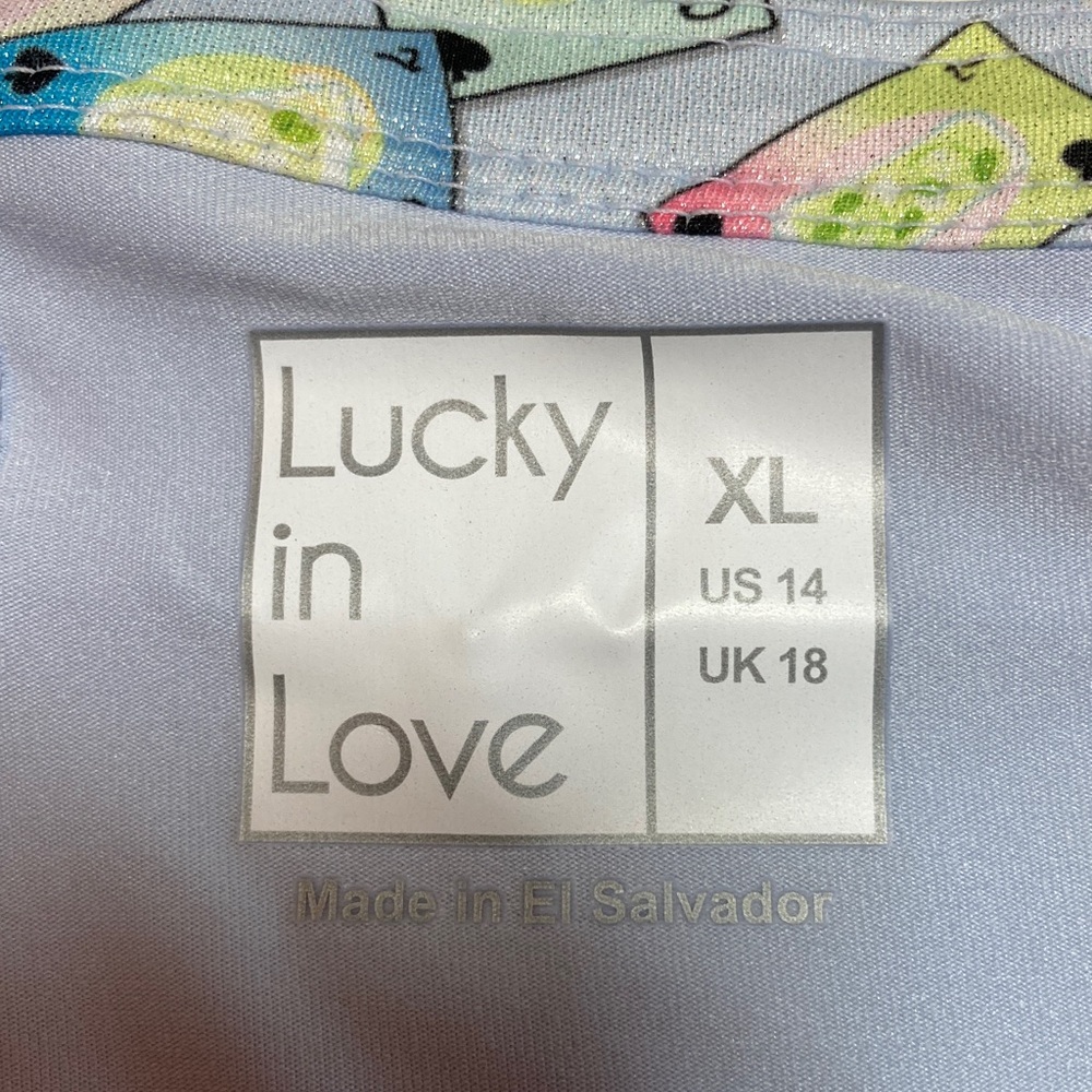 Lucky in Love Pastel Tiered Athletic Skort - Picture 2 of 6
